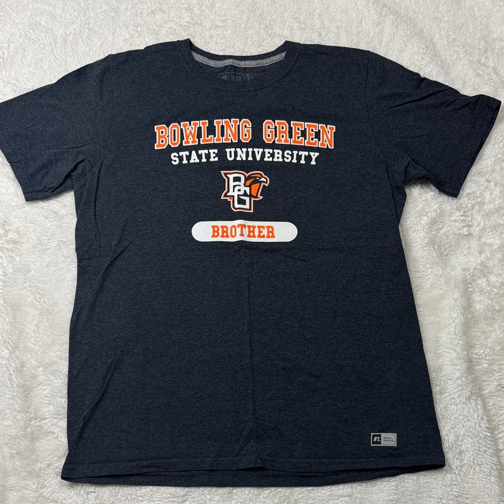 Russell Athletic Bowling Green State University Black Orange Graphic Tee